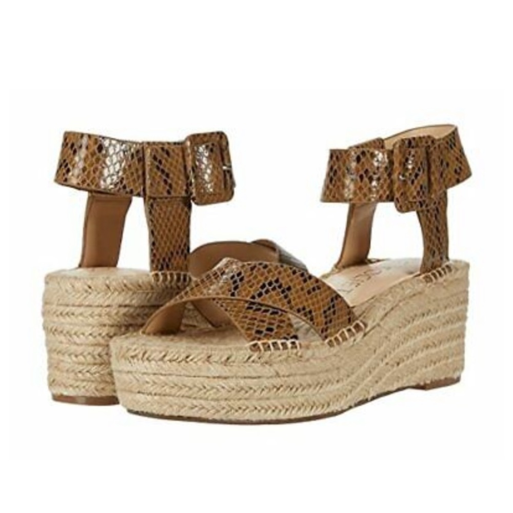 SOLE SOCIETY AUDRINA  ANKLE STRAP WEDGE SANDALS